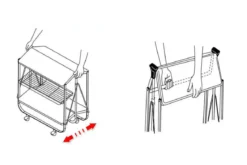 Stolik barowy na kółkach DELUXE DINETT, WENKO