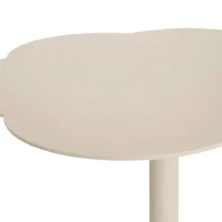 Stolik boczny FLORA Ø 43 cm, blat w kształcie kwiatu, metal