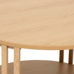 Stolik kawowy lamele, okrągły SLAT, 60 cm