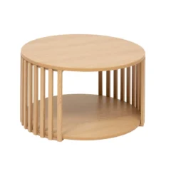 Stolik kawowy lamele, okrągły SLAT, 60 cm