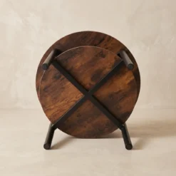 Stolik kawowy okrągły dwupoziomowy, Ø 60 cm x 45 cm