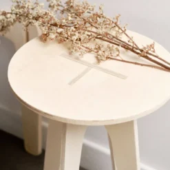 Stolik kawowy okrągły Simplicity, drewniany