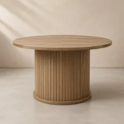 Stolik kawowy ryflowany SCAVA, Ø 70 x 40 cm