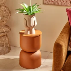 Stolik kawowy TOTEM PALOMBA, Ø 31 x 42 cm, metal