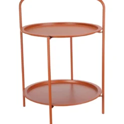 Stolik kawowy z uchwytem, 2 poziomy, Ø 50 cm