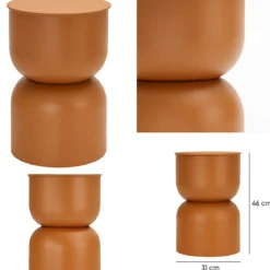 Stolik kolumna DISA, matowy, Ø 31 cm