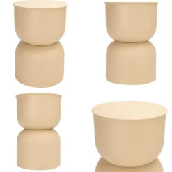 Stolik kolumna DISA, matowy, Ø 31 cm