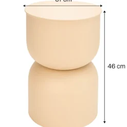 Stolik kolumna DISA, matowy, Ø 31 cm