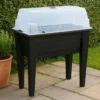 Stolik ogrodowy do upraw BOTANIC, miniszklarnia z pokrowcem ochronnym, 78 cm