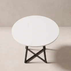 Stolik okrągły na krzyżakowej podstawie, Ø 80 cm x 72 cm
