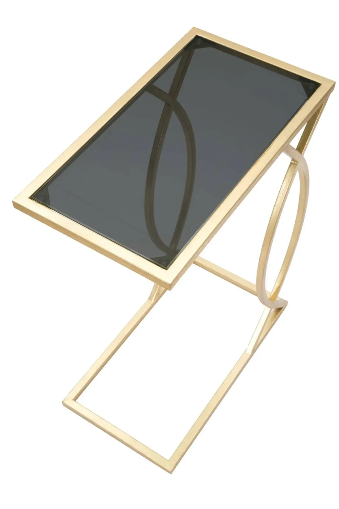 Stolik pomocniczy w stylu glamour, wys. 60 cm