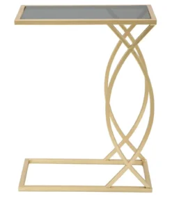 Stolik pomocniczy w stylu glamour, wys. 60 cm