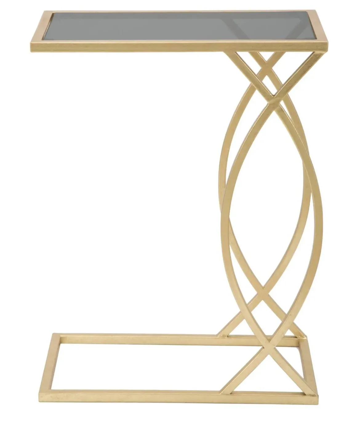 Stolik pomocniczy w stylu glamour, wys. 60 cm