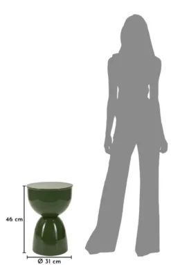Stolik pomocniczy YAO, metalowy, Ø 31x46 cm