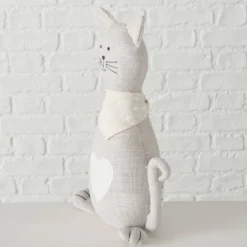 Stoper do drzwi Minka, kształt kota, 32 x 11 x 18 cm