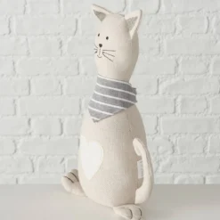 Stoper do drzwi Minka, kształt kota, 32 x 11 x 18 cm