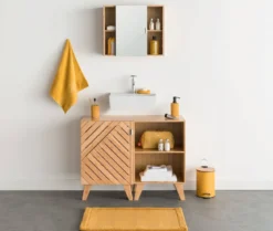 Szafka łazienkowa Bath n'modul, zamykana, bambus, 70 cm