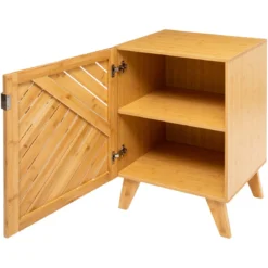 Szafka łazienkowa Bath n'modul, zamykana, bambus, 70 cm