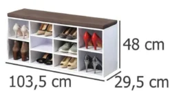 Szafka na buty do przedpokoju, komoda z siedziskiem