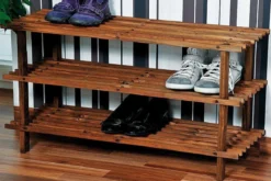 Szafka na buty drewniana, 3 poziomy, KESPER