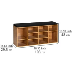 Szafka na buty z materiałowym siedziskiem LOFT, WENKO