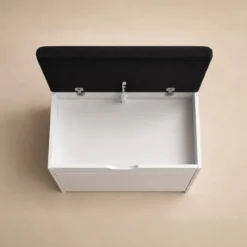 Szafka na buty z siedziskiem i wysuwanymi półkami VAULT, 57 x 30 x 53 cm