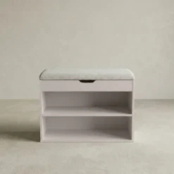 Szafka na buty z siedziskiem LEVA, 60 x 30 x 47 cm