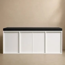 Szafka na buty z siedziskiem PORTA, 103 x 30 x 46 cm