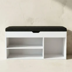 Szafka na buty z siedziskiem TRIA, 80 x 30 x 43 cm