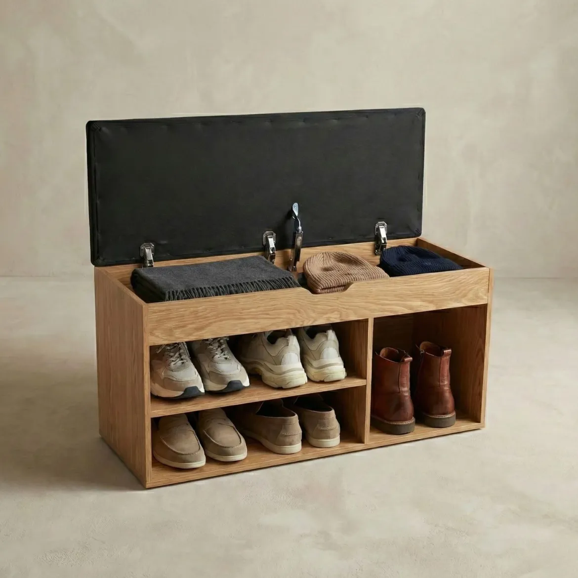 Szafka na buty z siedziskiem TRIA, 80 x 30 x 43 cm