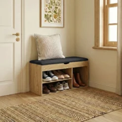 Szafka na buty z siedziskiem TRIA, 80 x 30 x 43 cm
