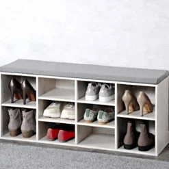 Szafka na buty z siedziskiem, 103,5 x 29,5 x 48 cm