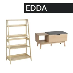 Szafka na buty z wygodnym siedziskiem i pojemnym schowkiem EDDA, do przedpokoju, WENKO
