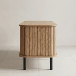 Szafka rtv ryflowana SCAVA, 140 x 40 x 46 cm