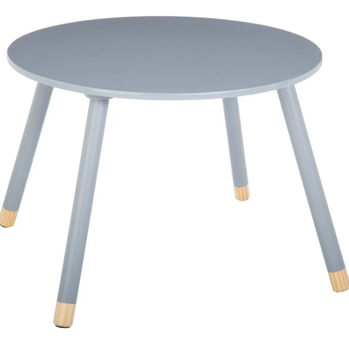 Szary stolik dziecięcy, okrągły - 43 cm, Ø 60 cm