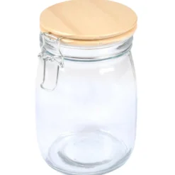 Szczelny słoiczek z bambusową pokrywką, 0,7l