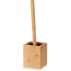 Szczotka do wc w bambusowym pojemniku, 10 x 10 x 36 cm