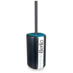 Szczotka do wc w plastikowym, zamykanym pojemniku, 9,6 x 35 cm