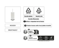 Szczotka WC z metalu NATRIO