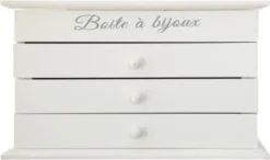 Szkatułka na biżuterię BIJOUX z 3 szufladkami