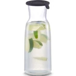 Szklana karafka z silikonową pokrywką, 700 ml