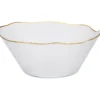 Szklana miska ze złotą obwódką DATURA, 28 cm