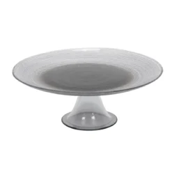 Szklana patera na ciasto LAKRIS, Ø 28 cm