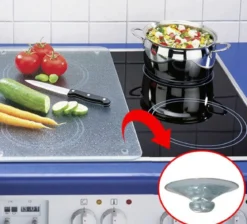 Szklana płyta ochronna HERB GARDEN na kuchenkę – duża, WENKO