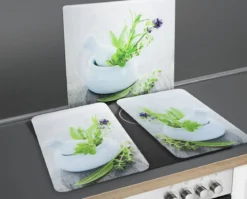 Szklana płyta ochronna HERB GARDEN na kuchenkę – duża, WENKO
