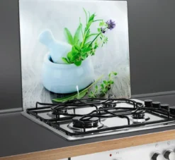 Szklana płyta ochronna HERB GARDEN na kuchenkę – duża, WENKO