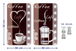 Szklane płyty ochronne COFFEE FLAVOUR, 2 sztuki