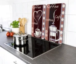 Szklane płyty ochronne COFFEE FLAVOUR, 2 sztuki
