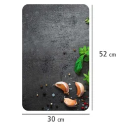 Szklane płyty ochronne HERBS na kuchenkę - 2 sztuki, WENKO