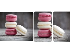 Szklane płyty ochronne MACARONS na kuchenkę - zestaw multi - 3 płyty, WENKO
